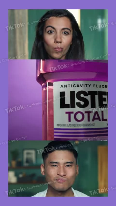 listerine_US TikTok ad — peak attention frame